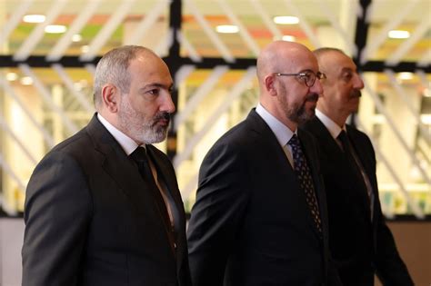 Pashinyan Aliyev Meeting In Brussels Effective Eu President Says