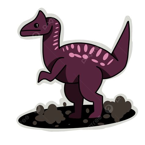 Dinosaurio Morado PNG Dinosaurio De Dibujos Animados Ilustración