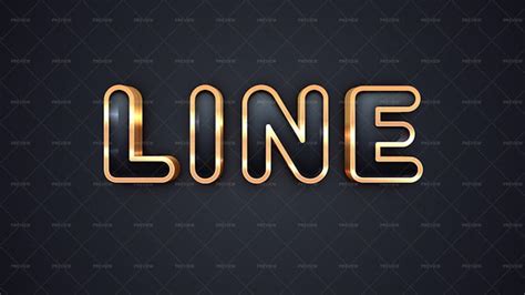 Gold Outline Text Effect - Graphics | Motion Array