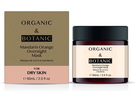 Máscara De Rosto Organic And Botanic Mandarin Orange Overnight 60ml