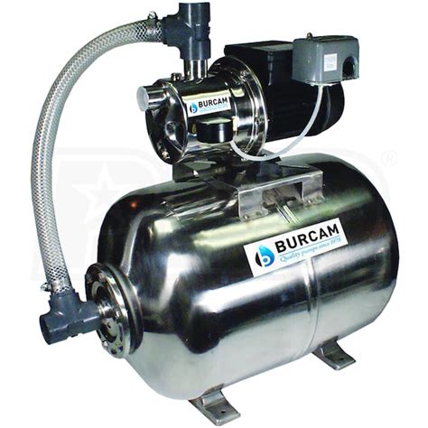 Bur Cam 506538ss Burcam Pumps 16 Gpm 3 4 Hp Stainless Steel Shallow Well Jet Pump W 16 Gal