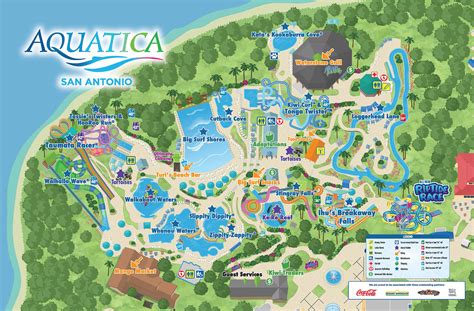 Water Park Map | Aquatica San Antonio