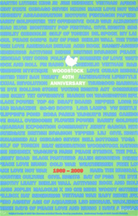 Woodstock 40th Anniversary Poster By Arnold Skolnick