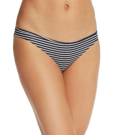 Mikoh Swim Mikoh Black White Striped Zuma Bikini Bottoms Poshmark