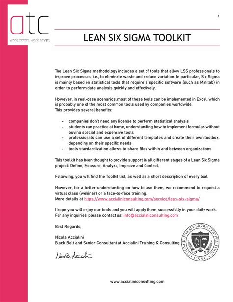 Pdf Lean Six Sigma Toolkit Accialiniconsulting Dokumen Tips