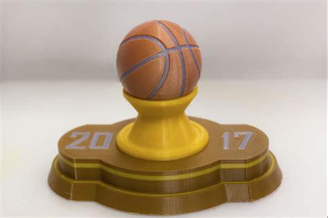 Free STL file Multi-color Basketball Trophy 🏀・3D printable model to ...