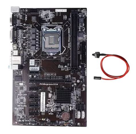 Placa mãe De Mineração H81a Btc cabo De Switch Lga1150 Ddr3