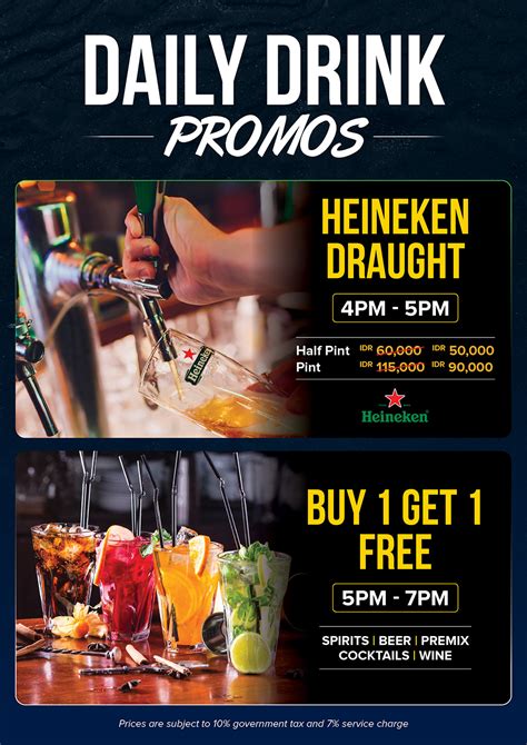 Daily Drink Promos - Strike 10 Pin Bowling - Bali