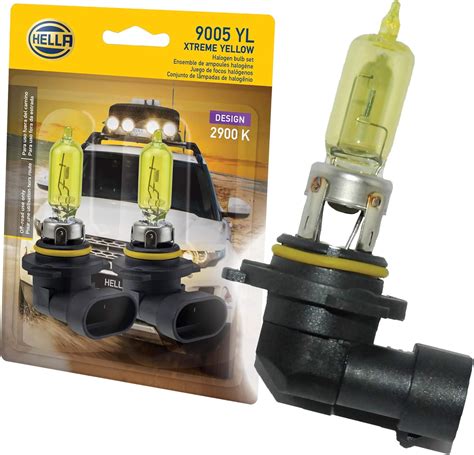 HELLA 9005 YL Twin Blister Xtreme Yellow Bulb 12V 65W 2 Pack