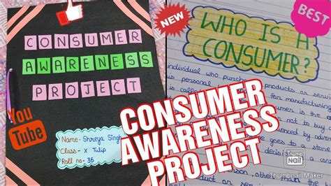 Consumer Awareness Project Class 10 File Decoration Youtube