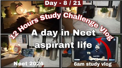 Day Hours Study Challenge Vlog A Day In The Life Of Neet