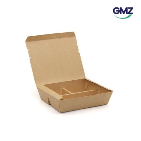 Custom Made Food Packaging Kraft Paper Lunch Box Manufacturer And Supplier Gmz