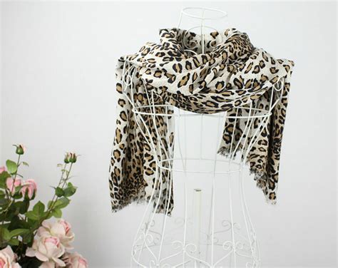 Buy Wholesale Fringed Leopard Print Scarf Shawls Women Winter Warm