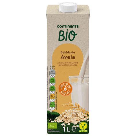 Bebida Vegetal De Aveia Continente Bio Emb Lt Continente Online