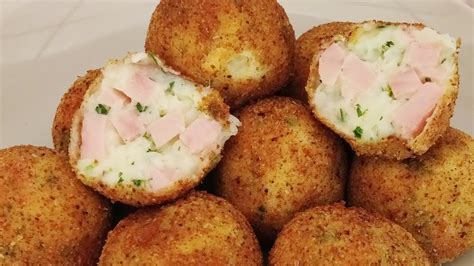 CROQUETAS DE PAPA CON JAMON YouTube