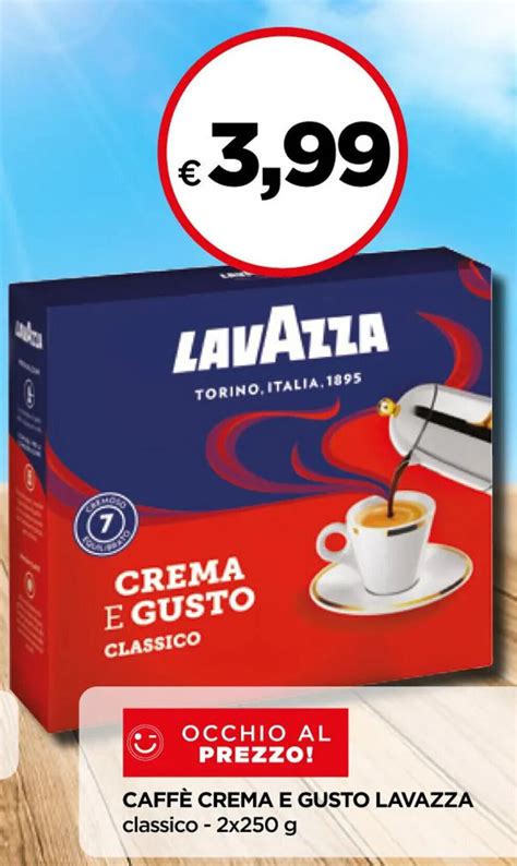 Lavazza Caffè Crema E Gusto Classico 2x250 g offerta di Doc Supermercati