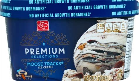 Harris Teeter Premium Selections Moose Tracks Ice Cream 48 Fl Oz