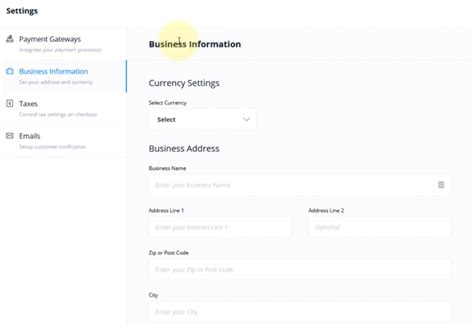 Settings Add Business Information Optimizepress Docs