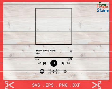 Spotify Song Template Svg