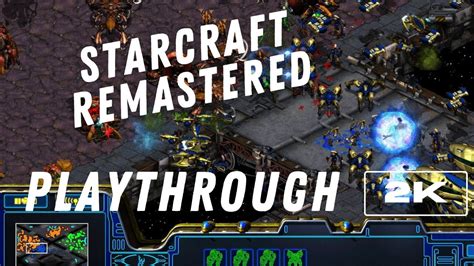 Starcraft Remastered Terran Mission Wasteland Youtube