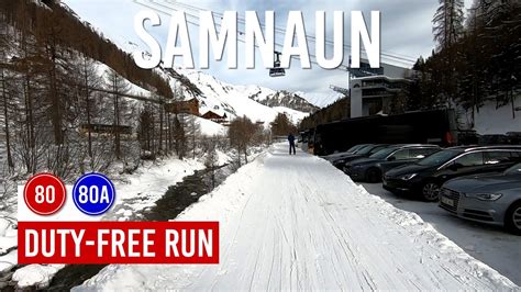 Skiing Duty Free Run Via Pistes 80 And 80a In Ischgl Samnaun YouTube