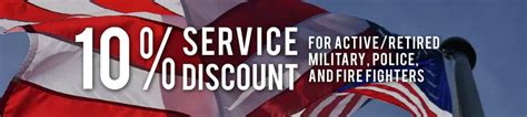 10 Military And Service Discount