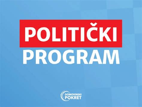 Predstavljamo program kojim će Domovinski pokret zajedno s partnerima