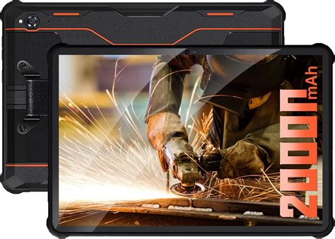 OUKITEL RT2 Tablet 10.1 Inch,20000mAh Large Battery Rugged Tablet PC ...