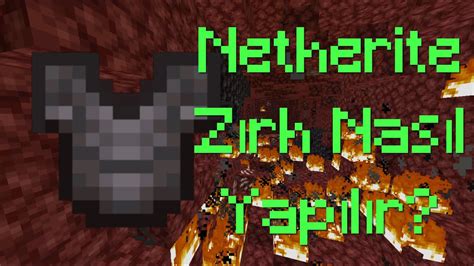 Netherite Zırh Nasıl Yapılır Minecraft YouTube