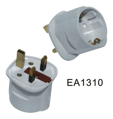 Schuko EU to UK Adaptor Plug