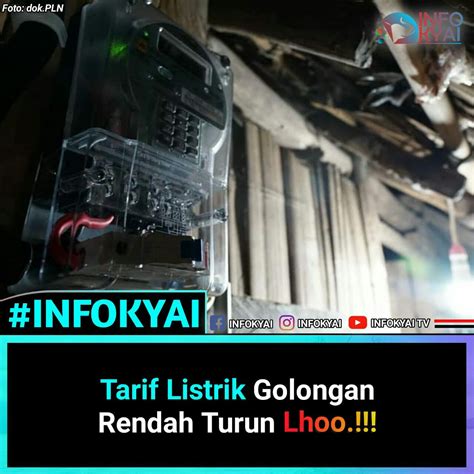 Tarif Listrik Golongan Rendah Turun Lho