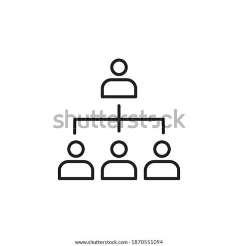 Organization Icon Vector Illustration Structure Icon Stock Vector