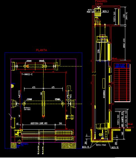 Planos De Detalle Ascensor En Sistemas De Elevaci N Instalaciones En