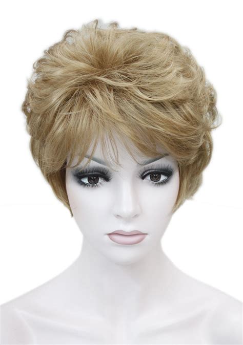 Short Straight Curly Fluffy Women Ladies Natural Daily Hair Synthetic Wig Hivision