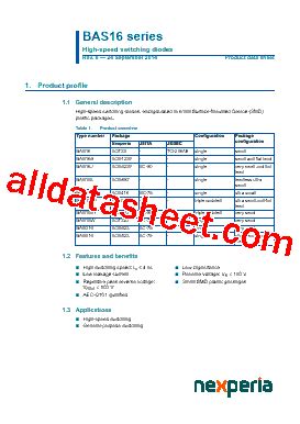 Marking Bas Vy Datasheet Pdf Nexperia B V All Rights Reserved