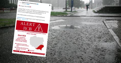 RCB ostrzega przed nawałnicami Znajdź bezpieczne schronienie