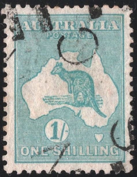 Australia Sc S Kangaroo And Map Single Used Australia