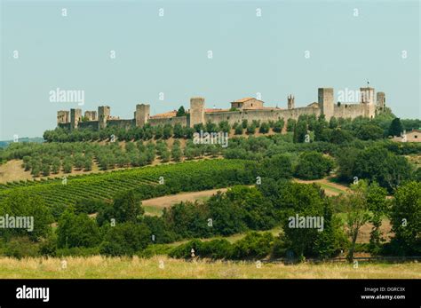 Monteriggioni, Tuscany, Italy Stock Photo - Alamy