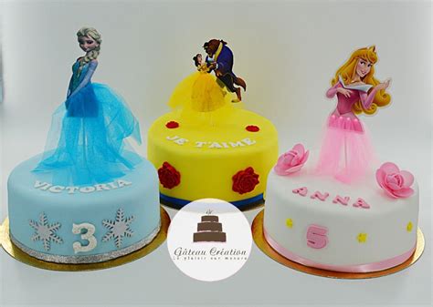 Gâteaux princesses Disney Gateau creation Gateau anniversaire Pièce