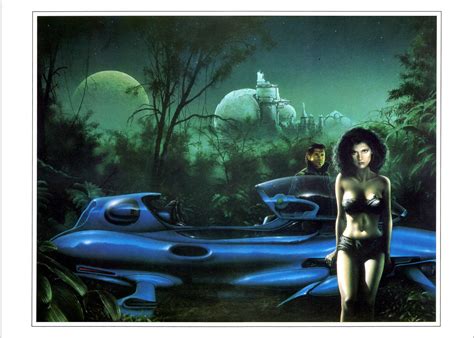 The Lovers Sci Fi Art Print By Jim Burns Large Vintage 1990 Etsy