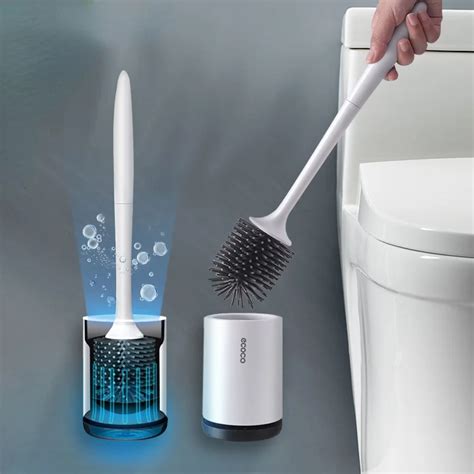 Brosse De Nettoyage Murale En Silicone Tpr Brosse De Toilette Sur Pied