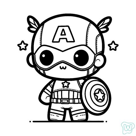 Capitão América Desenho Fácil - 32 Capitão América para colorir - Desenhos em PDF grátis