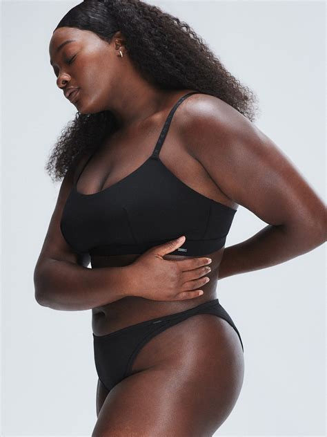 Cotton Essentials String Bikini Panty In Black Savage X Fenty