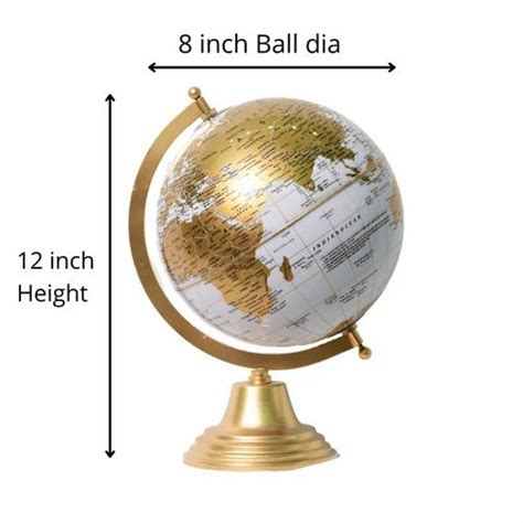 Physical Map Golden Educational world globes stand, For Office, Size ...