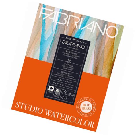 Fabriano Watercolor Hot Press 25 Cotton 300g Art VallARTa