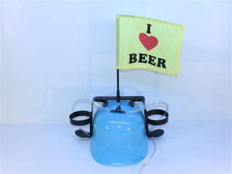 Пивной шлем «Миротворец» голубая каска с флагом «I Love Beer» от ...