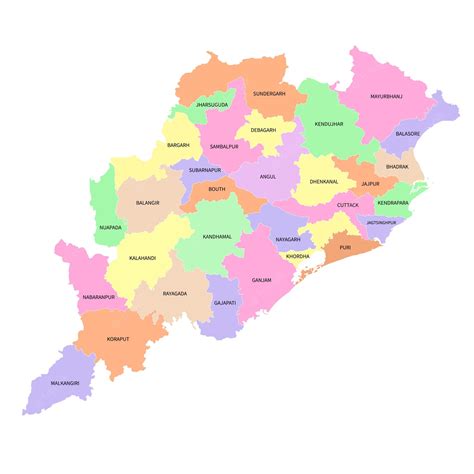 Full HD Odisha Map