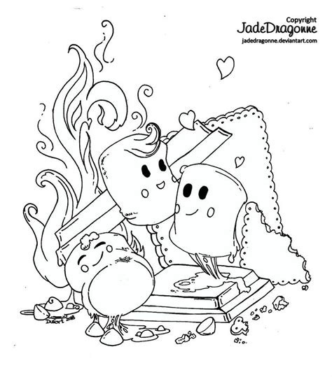 Smores Coloring Pages Coloring Pages