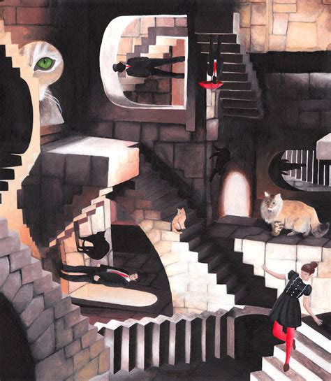 Escher Stairs by kitkat93 on DeviantArt