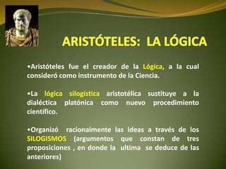 Aristóteles logica PPT